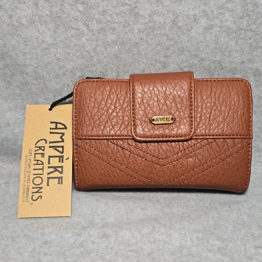 Ampere Creations Vegan Leather Crossbody Wallet NWT
